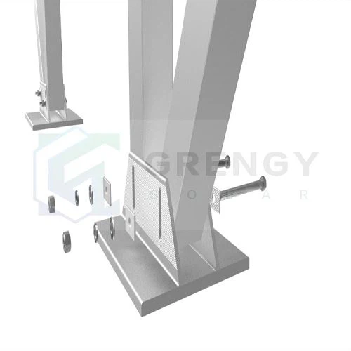 base of solar carport mounting system(001)