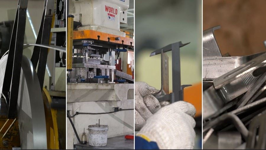 production of solar mounting clamps