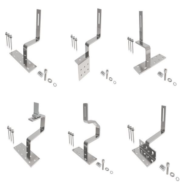 Solar tile hook mounting systems
