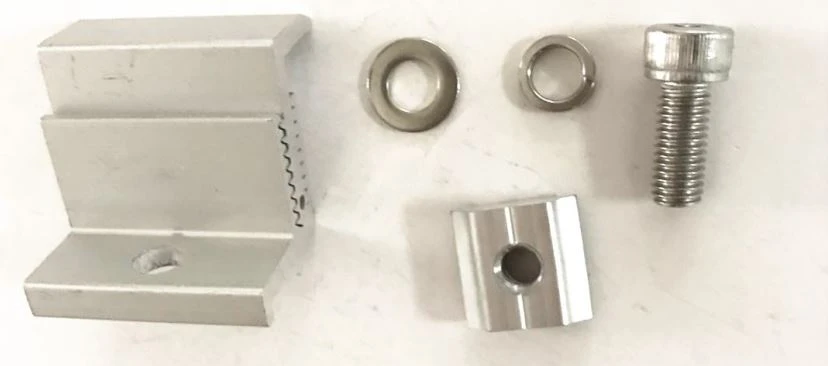 Adjustable solar end clamp