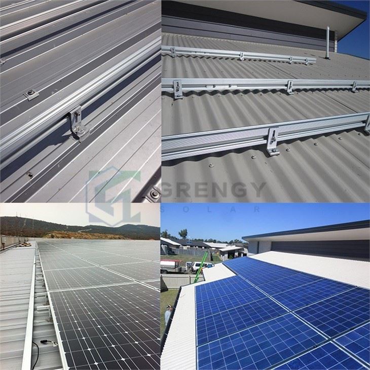 L Foot Solar Metal Roof Mounting System