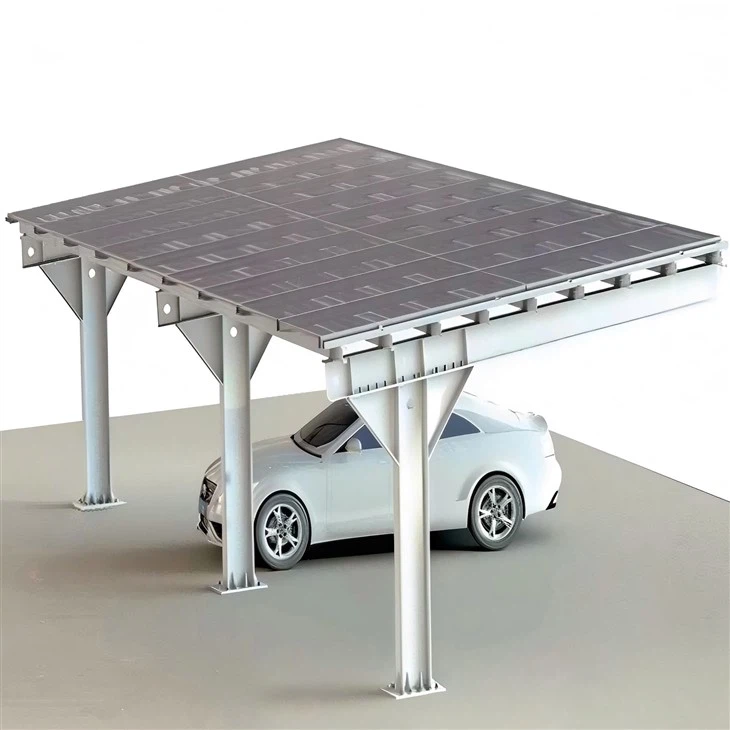 Panas-Pemasangan Carport Solar Bergalvani