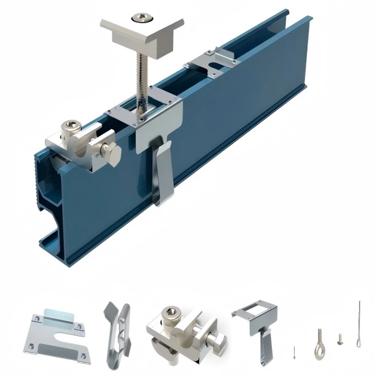 Sistem Pemasangan PV Solar Bumbung Logam