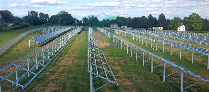 Mono Pole Solar Ground Mounting