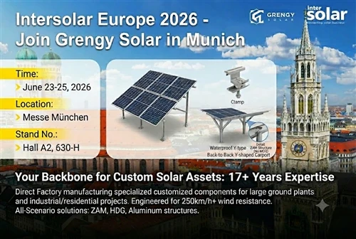 Sertai Grengy Solar Di Intersolar Europe 2026: Mempamerkan Semua-Senario Peny...